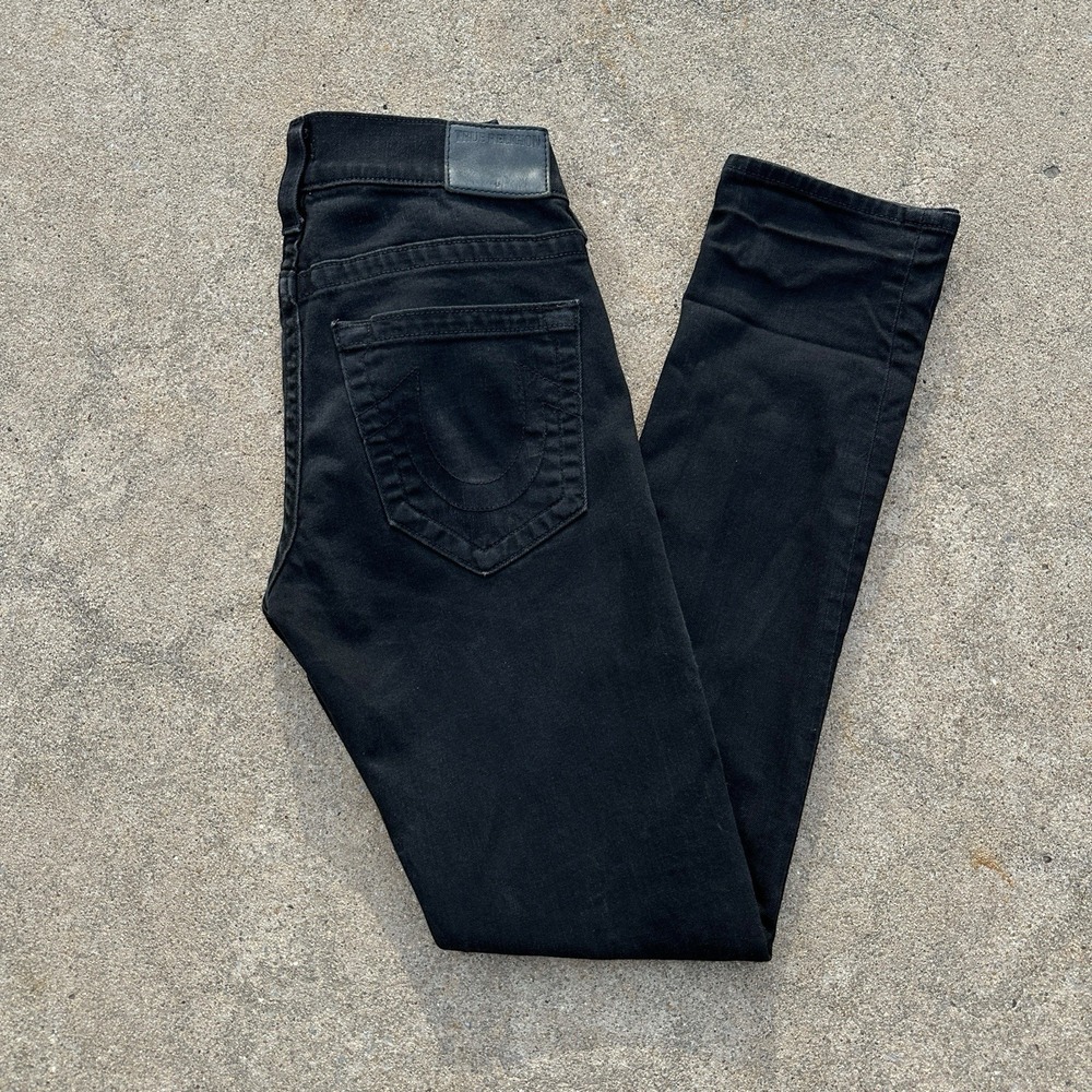 True Religion Geno Jeans Men's 29x33 Black Relaxed Slim Fit Stretch USA